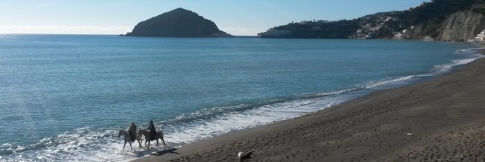 der Marontistrand Ischia im Winter